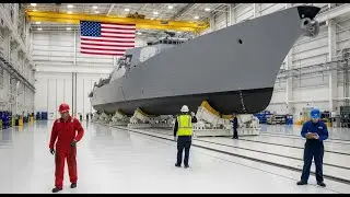 INSIDE America's Most POWERFUL Warship Factory Navy Destroyer Construction +LIVE FIRE Combat Testing