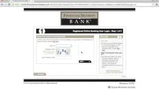 Financial Security Bank Online Banking Login Instructions