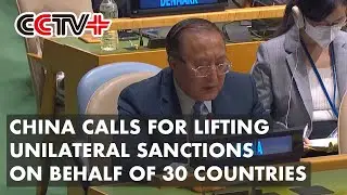 China Calls for Lifting Unilateral Sanctions on Behalf of 30 Countries
