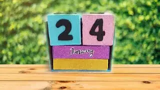 How to DIY/cube calendar/with cardboard...💫