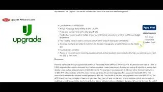 Upgrade Personal Loans | Loan Amounts $1,000 - $50,000