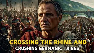 Julius Caesar's Conquest: Crossing the Rhine and Facing Germanic Tribes