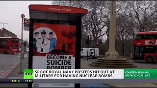 ROYAL NAVY: 'BECOME A SUICIDE BOMBER' RECRUITMENT POSTERS - RT NEWS