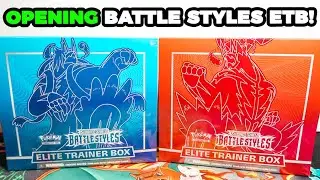 Opening BOTH Pokemon Battle Styles Elite Trainer Box!