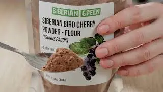 Siberian Green Premium Wild-Harvested Bird Cherry Flour, 300g &ndash; Natural and Nutrient-Rich