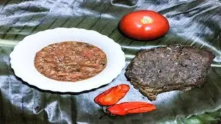 HOW TO MAKE AXONE (AKHUNI) CHUTNEY | NAGALAND FOODIE
