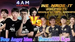 Four Angry Men Vs Power888 Kps Match|W2D1 Erangel.