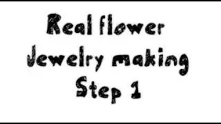 How to make Real Flower Jewelry Tutorial ( Step 1) by Heartmade | DIY - Rose Petals Jewellery