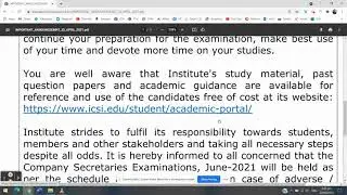 June 2021 Exams, This was not expect From ICSI Seriously !!!