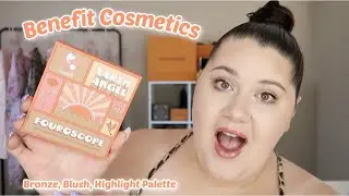 Benefit Cosmetic Fouroscope Earth Angel Review/Tutorial | Bronze, Blush, Highlight Palette