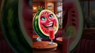 Cute AI watermelon 🍉 baby eating fruit #ai #baby #shortfeed