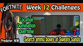 Search ammo boxes at Sweaty Sands / Location Domination Overtime Challenges