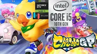 I5 Gen 10+ GTX 1650ti 4gb -  Chocobo GP - Game Play - Emulator Ryujinx
