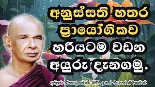අනුස්සති හතර ප්&zwj;රායෝගිකව හරියටම වඩන ආකාරය.