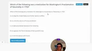 Which of the following was a motivation for Washington&rsquo;s Proclamation of Neutrality in 1793?