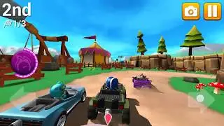 Combat Racing Game - Rev Heads Rally Gameplay - Championship - Stage : Naughty Knights.