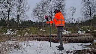 Buispalen slaan met de Tiger palenrammer