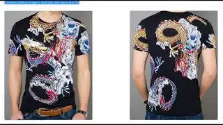 dragon t shirt chinese style for men