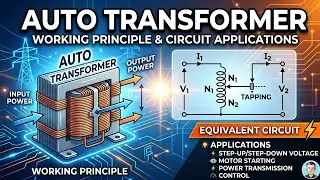 Auto Transformer Working Principle Equivalent Circuit and Applications @JitendraSingh0786 