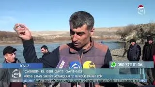 Kürdə batan şəxsin axtarışları davam edir