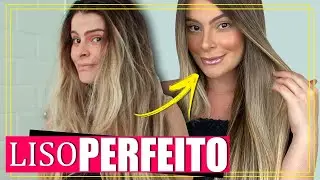 CABELO LISO PERFEITO em CASA!