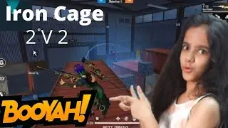 Free fire new update | Iron cage map | 2 v 2 | Hindi Gameplay