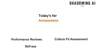 Performance review processes for Amazonians at Amazon | Team Work, Employee Engagement, Culture Fit