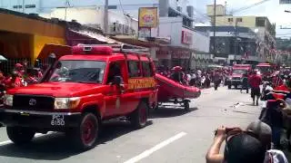 T&T Independence parade. Fire Service