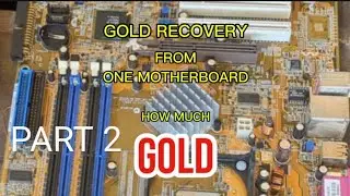 GOLD RECOVERY FROM MOTHERBOARD PART 2 REFINING! HOW MUCH GOLD? @ThatsRightRecycling