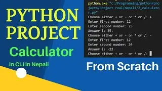 Build a Calculator with Python CLI [in Nepali]