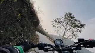 Himalayan scram 411 raw evening rush🏍️ #automobile #gopro #travel 