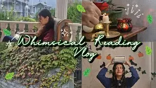 a whimsical reading vlog!🎠🎈 reading fantasy books journaling making cookies 🍀