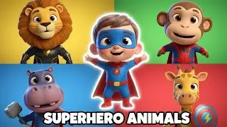 Safari Animal Sounds Song | Nursery Rhyme for Kids - Learn Animal Names and Sounds