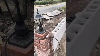 DAMTITE Surface Bonding Cement Fiberwall Low Fence / Garden Wall Dry Stack Halfway Through