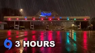 Disney World Rain Ambience - Hurricane at Epcot Entrance [3 Hours]