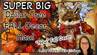 Super Big Dollar Tree Fall Decor Haul~ Dollar Tree Fall Fox Wreath DIY