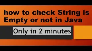 how to Check String is Empty or not In Java