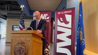 UW-La Crosse chancellor James Beeby and UW president Jay Rothman address budget request