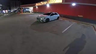 LAUNCH CONTROL DE  A 35 AMG - ACELERANDO TUDO -  ROLE NOTURNO