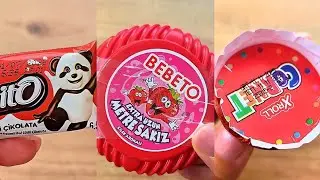 ASMR Red Candy Unboxing | Only Red Wrappers Today + Foil Crinkles & Sweet Sounds