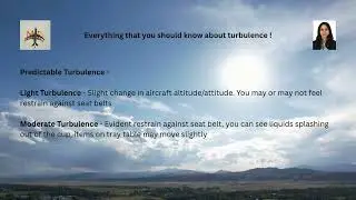 What is Turbulence, how can you as Passenger manage it?