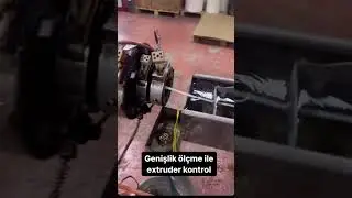 Genişlik,kalınlık , &ccedil;ap &ouml;l&ccedil;erek otomatik kontrol sistemleri&hellip; #plastic #diameter  #dosing #extruder