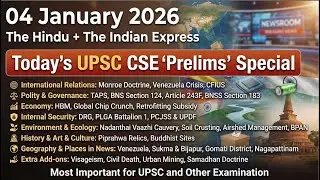 Prelims 2026 | Venezuela Crisis, Piprahwa Relics & New EV Battery Rules | 4 Jan 2026 Current Affairs