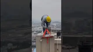 Working at height in a building is dangerous.#shorts