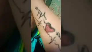 My first tattoo❤️ #shorts #youtubeshorts #myfirsttattoo