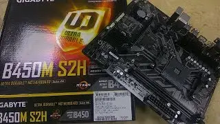 B450M S2H Gigabyte Ultra Durable 8th Gen Motherboard Unboxing