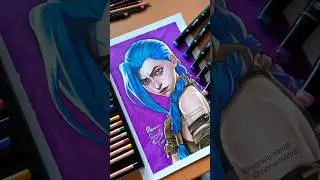Drawing Jinx from Arcane #art #drawing #leagueoflegends #jinx #arcane #fanart #arcane2 #netflix