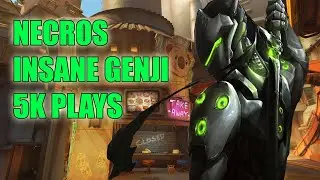 NECROS INSANE GENJI GAMEPLAY - TOP 500 OVERWATCH SEASON 22