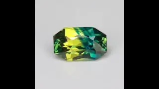 Emerald Cut BiColor Sapphire 2.03 Carats