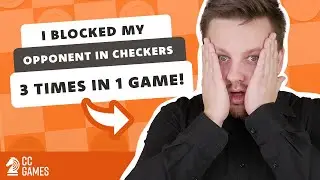 I blocked my opponent in checkers 3 times in 1 game! #checkers #draughts #warcaby